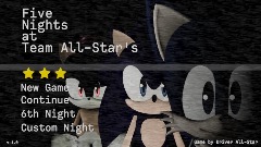 Five Nights at Team All-Star's menu