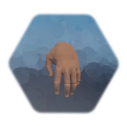 Articulated male hand