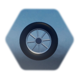 Centred spoked wheel