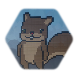 Pixel Art Squirrel