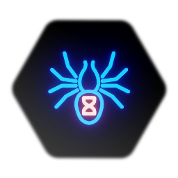 Neon Black Widow Spider