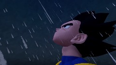Vegeta in the Rain
