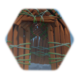 Rain Forest House Fort (Wood and Tree)