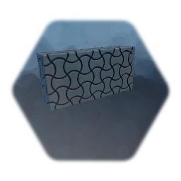 1x2x4 wall. Carved groves.