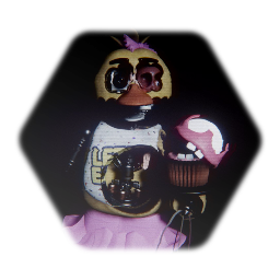 Stylelized Withered Chica the chicken