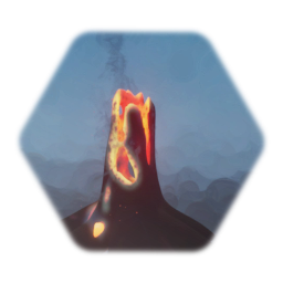 Smoldering tree remains