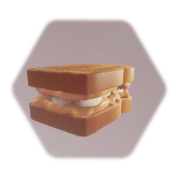 Peanut butter banana bacon sandwich