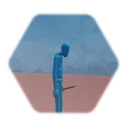 man (ft. abnormally long pencil)