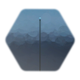 Staff - Silver and Gold - Blue Enchanted Stone