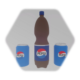 Pepsi Can and Bottle Pop