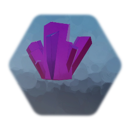 Rough purple gemstone