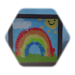 Framed Rainbow Painting