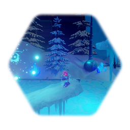 Mega Woman - Freeze Man Stage