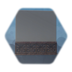 Wall with Floral Border