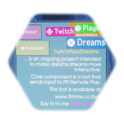 TwitchPlaysDreams Booth DreamsCom 2021