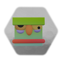 Cartoon monster head