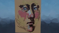 Painting of a face