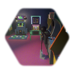 Eye guy in Space Arcade