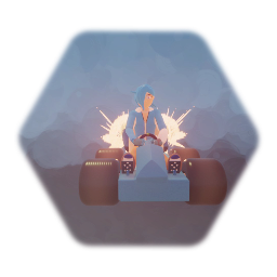 Tari in a go kart with CTR mechanics