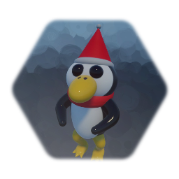 Toy Penguin #CUAJ Template - Winter Holidays
