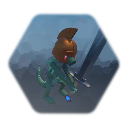 Lizard enemy large blade