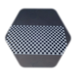 Checkered floor tile