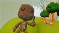 Naughty Sackboy Title Screen