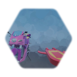 Manic Hoverboard and Sonia Motorcycle (My Version)