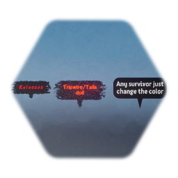 Outcome memories characters text boxes