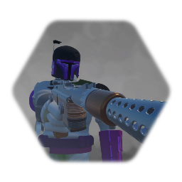 Mandalorian in purple