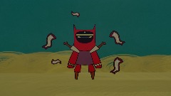 Red Robe Vibing in the Desert