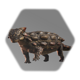 Realistic Ankylosaurus puppet