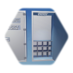 Metal Storage Cabinet With A Cubicle