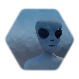 Grey Alien Bust - Edited