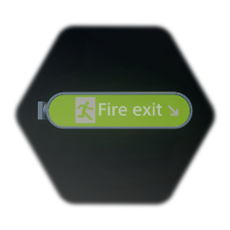 Fire exit sign