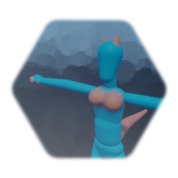 Female furry puppet t-pose