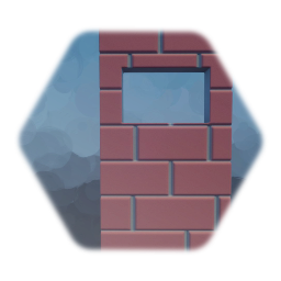 Brick wall tiny window