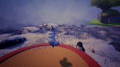 Go penguin to the snow