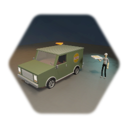 Pizza delivery car