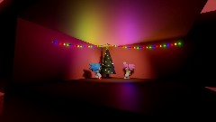 Sonic & amy Decorating a Christmas Tree