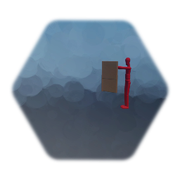 Enemy with wooden shield