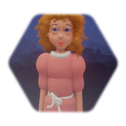 Girl in a pink dress