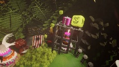 Mm Birthday cake - added environment... and dices