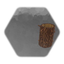 Small hollow tree trunk