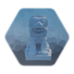 Ceramic Lion Statue