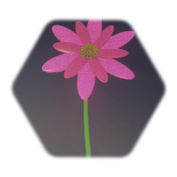 Pink glowy flower