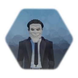 Suit Man With Bobby's We Happy Few Mask