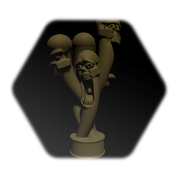 Cursed skull statue