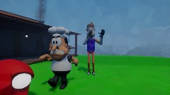 Pizza Tower Hello neighbor level card