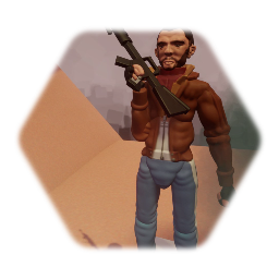 Niko bellic gta arme mitraillette gun